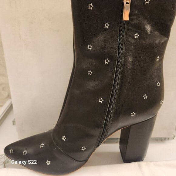 RAYE "Miles" Embroidered Black Leather boots. NIB. Size 10 - Picture 7 of 16